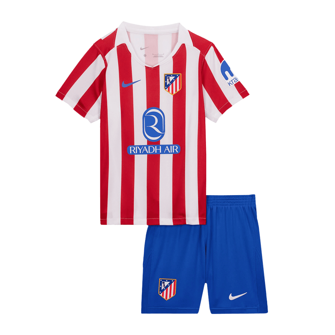 Set Tricouri Fotbal Atletico Madrid Acasă 2025/26 Pentru Copii
