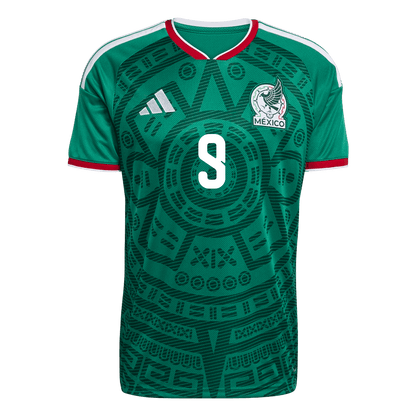 Tricouri Fotbal Mexico Raúl #9 Acasă Cupa Mondială 2026