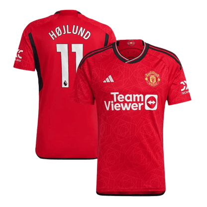 Tricouri Fotbal Manchester United HØJLUND #11 Acasă 2023/24 (mărime mare)