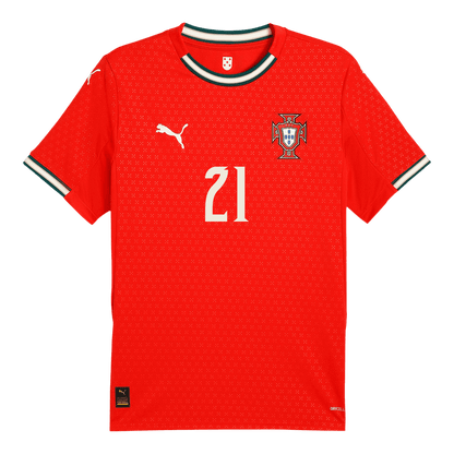 Tricouri Fotbal Portugalia DIOGO J. #21 Acasă 2025