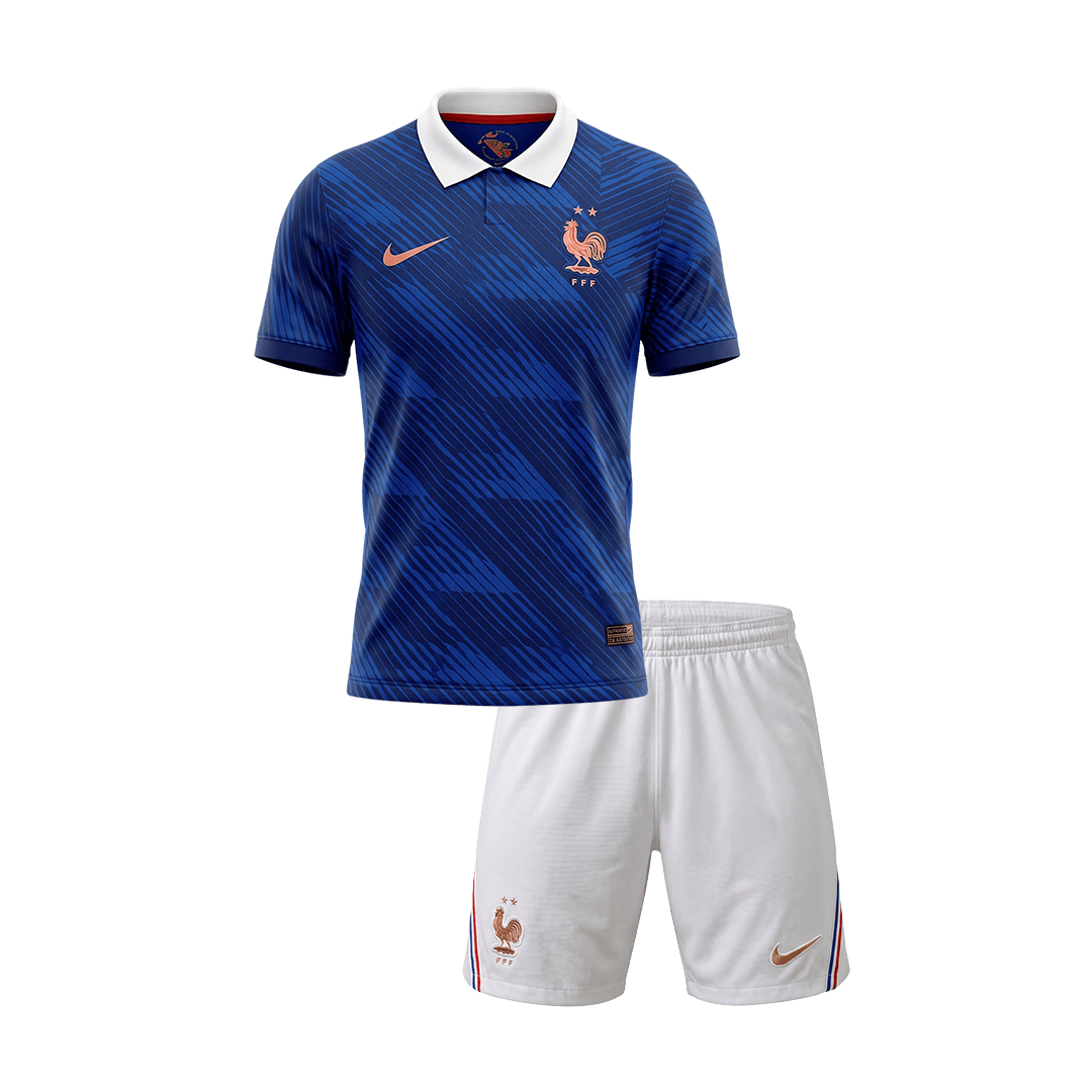 Set Tricouri Fotbal Franța Acasă Cupa Mondială 2026 Pentru Copii