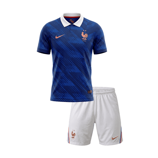 Set Tricouri Fotbal Franța Acasă Cupa Mondială 2026 Pentru Copii
