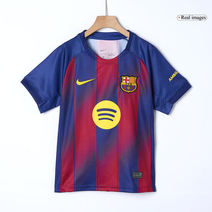 Set Tricouri Fotbal Barcelona Acasă 2025/26 Pentru Copii