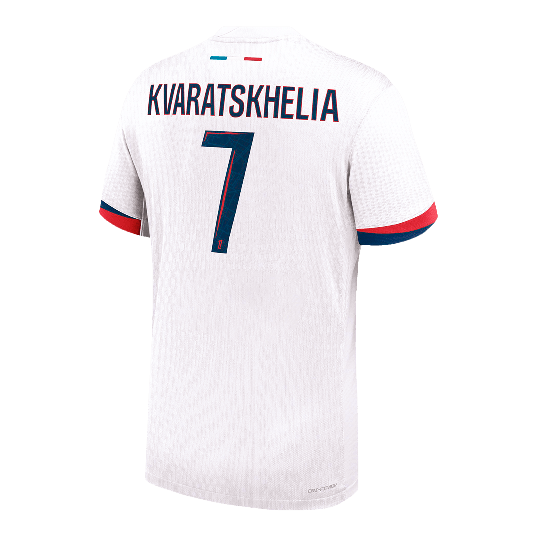 Tricouri Fotbal PSG KVARATSKHELIA #7 Deplasare 2024/25 Authentic