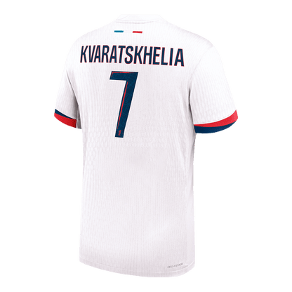 Tricouri Fotbal PSG KVARATSKHELIA #7 Deplasare 2024/25 Authentic