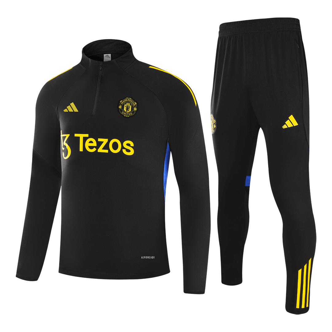 Set Bluză Manchester United 2025/26 Pentru Copii - Black
