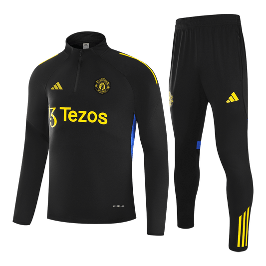 Set Bluză Manchester United 2025/26 Pentru Copii - Black