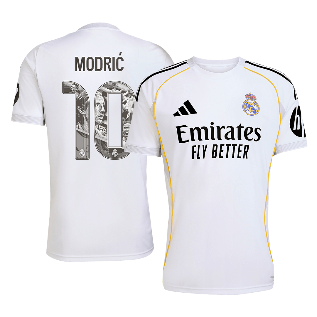 Tricouri Fotbal Real Madrid MODRIĆ Special #10 Acasă 2025/26 - Premium