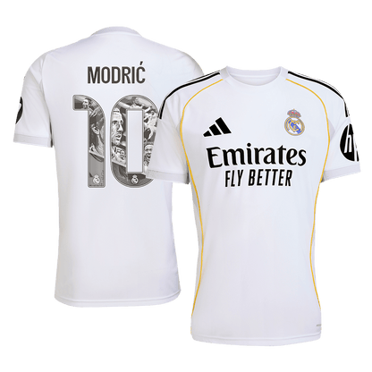 Tricouri Fotbal Real Madrid MODRIĆ Special #10 Acasă 2025/26 - Premium