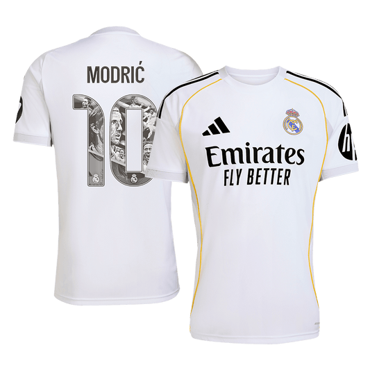 Tricouri Fotbal Real Madrid MODRIĆ Special #10 Acasă 2025/26 - Premium