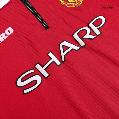 Tricouri Fotbal Vintage Manchester United Acasă 98/00