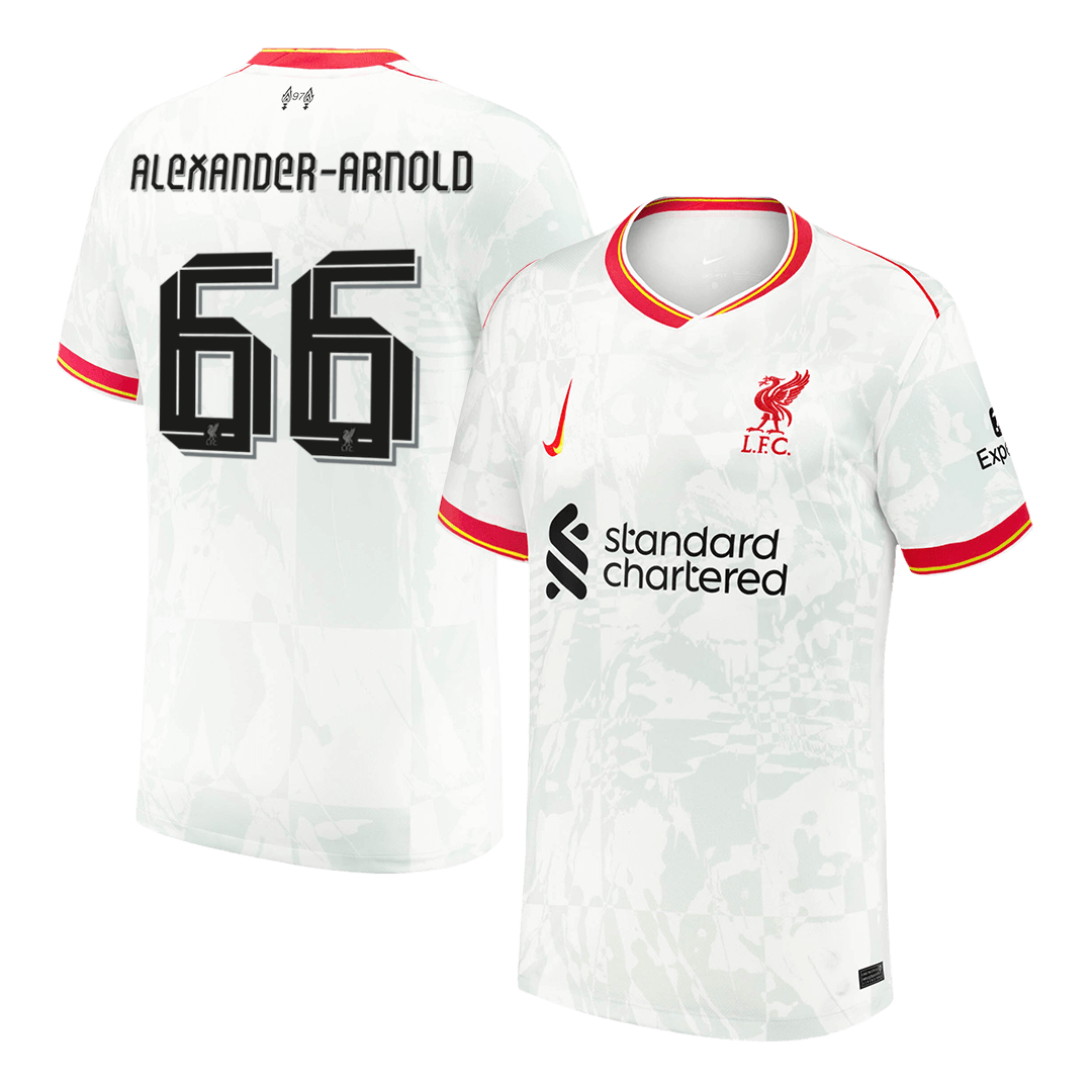 Tricouri Fotbal Liverpool ALEXANDER-ARNOLD #66 Treilea 2024/25 - UCL (mărime mare)