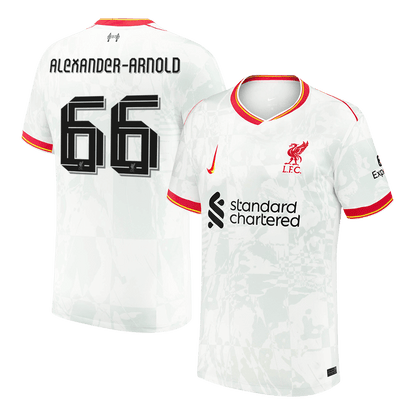 Tricouri Fotbal Liverpool ALEXANDER-ARNOLD #66 Treilea 2024/25 - UCL (mărime mare)