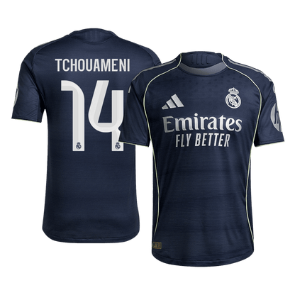 Tricouri Fotbal Real Madrid TCHOUAMENI #14 Deplasare 2025/26 Authentic