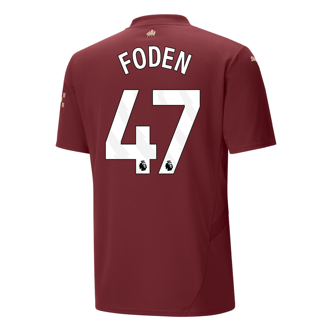Tricouri Fotbal Manchester City FODEN #47 Treilea 2024/25 (mărime mare)