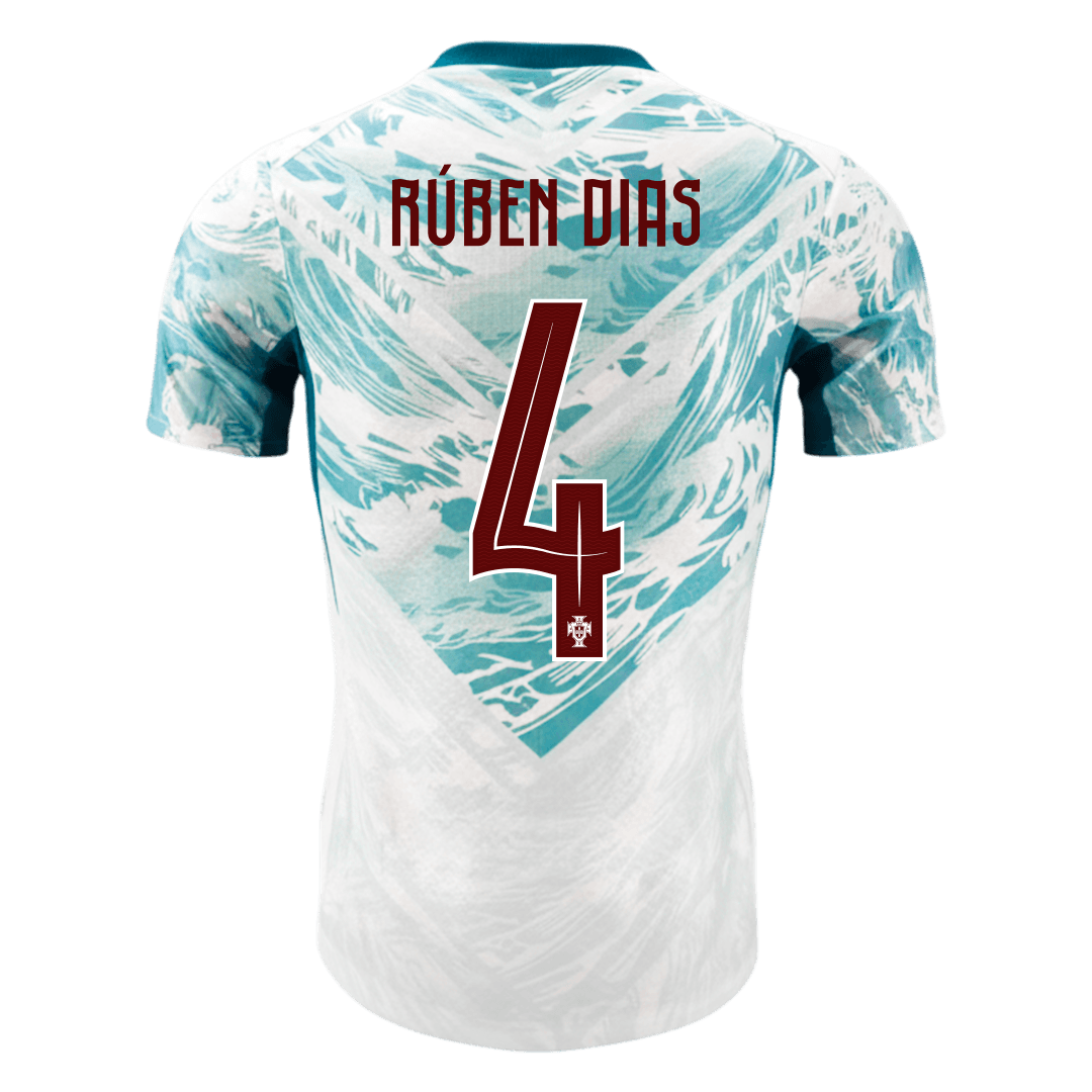 Tricouri Fotbal Portugalia RÚBEN DIAS #4 Deplasare Cupa Mondială 2026 Authentic