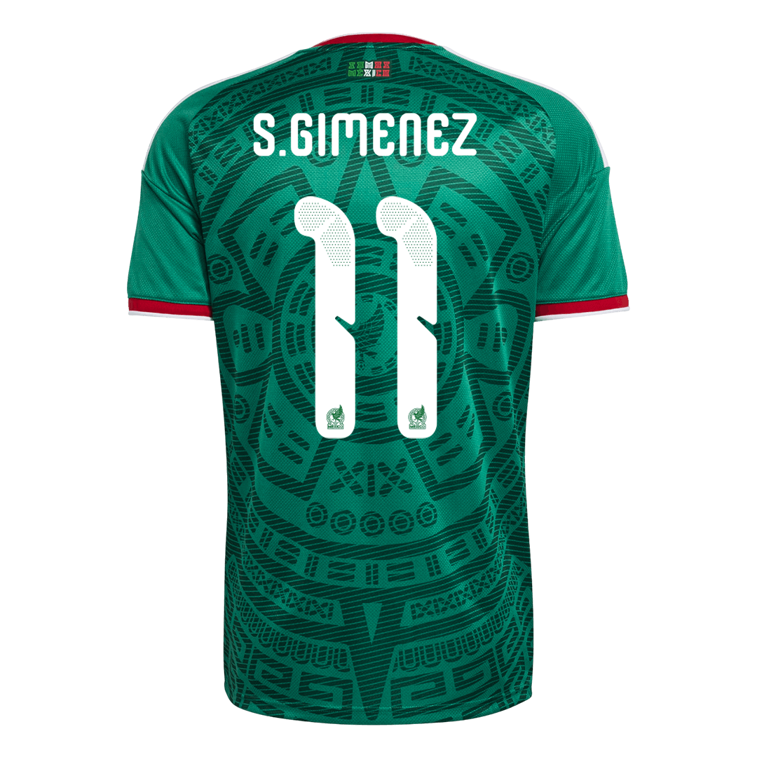 Tricouri Fotbal Mexico S.GIMENEZ #11 Acasă Cupa Mondială 2026
