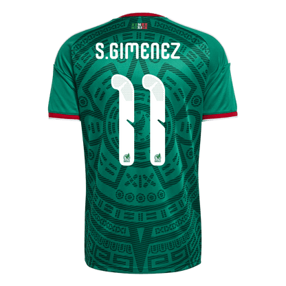 Tricouri Fotbal Mexico S.GIMENEZ #11 Acasă Cupa Mondială 2026