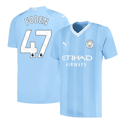 Tricouri Fotbal Manchester City FODEN #47 Acasă 2023/24 (mărime mare)