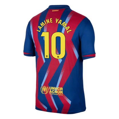 Tricouri Fotbal Barcelona LAMINE YAMAL #10 Al Patrulea 2025/26