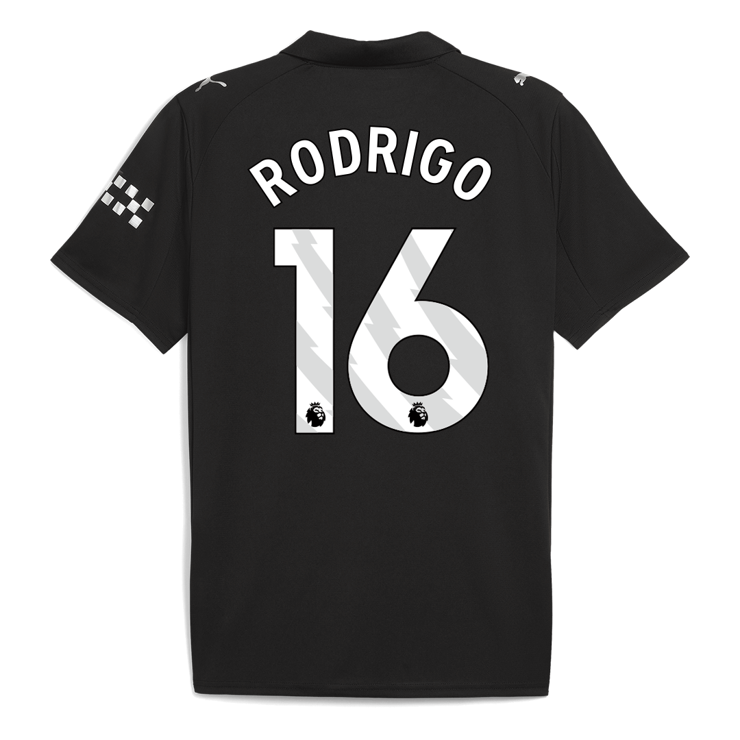 Tricouri Fotbal Manchester City RODRIGO #16 Deplasare 2025/26