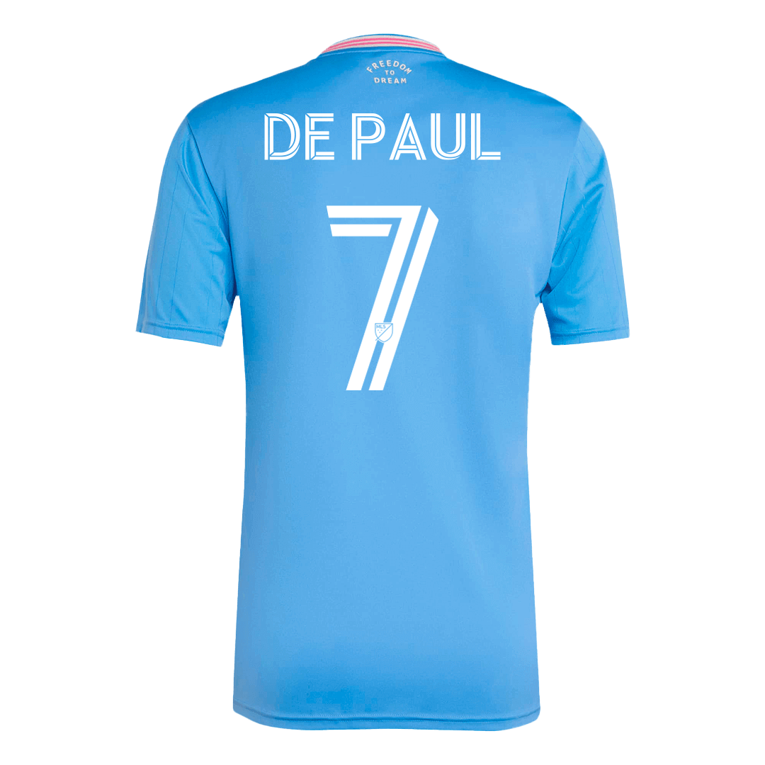 Tricouri Fotbal Inter Miami CF DE PAUL #7 Treilea 2025 (mărime mare)
