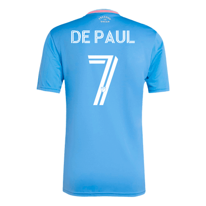 Tricouri Fotbal Inter Miami CF DE PAUL #7 Treilea 2025 (mărime mare)