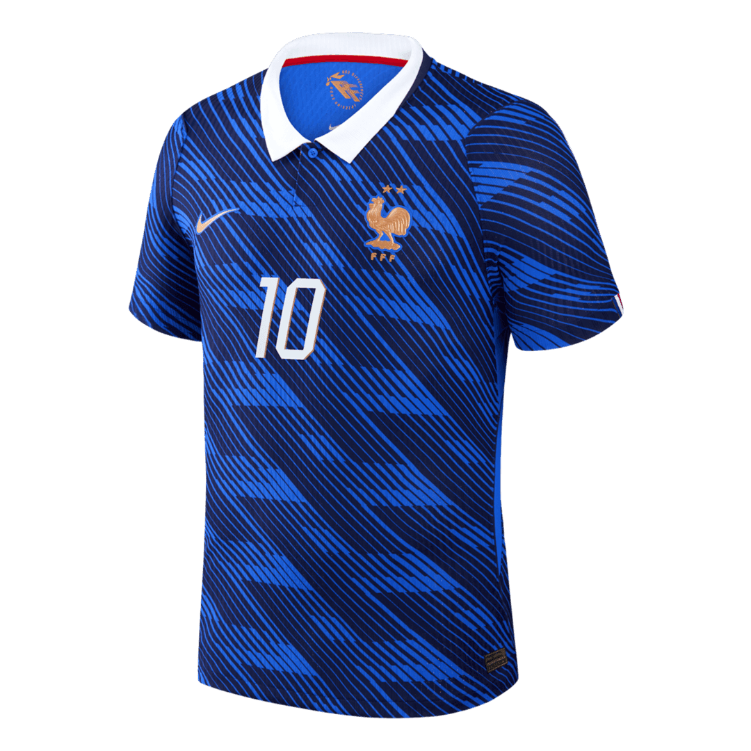 Tricouri Fotbal Franța MBAPPE #10 Acasă Cupa Mondială 2026 Authentic