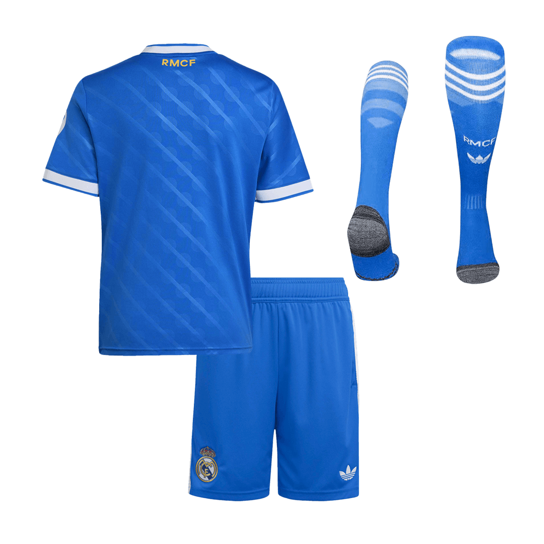 Set Tricouri Fotbal Real Madrid Treilea 2025/26 Pentru Copii