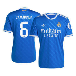Tricouri Fotbal Real Madrid CAMAVINGA #6 Treilea 2025/26