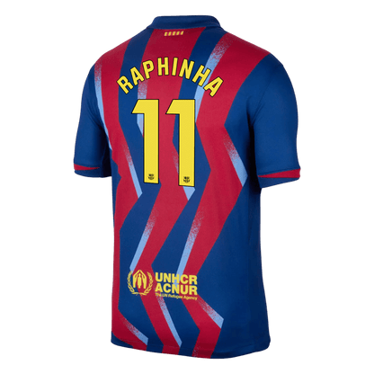 Tricouri Fotbal Barcelona RAPHINHA #11 Al Patrulea 2025/26