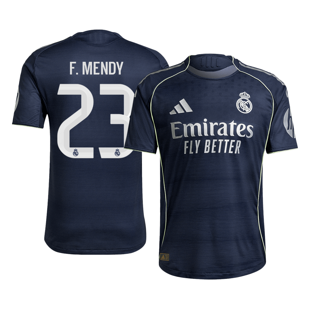 Tricouri Fotbal Real Madrid F.MENDY #23 Deplasare 2025/26 Authentic