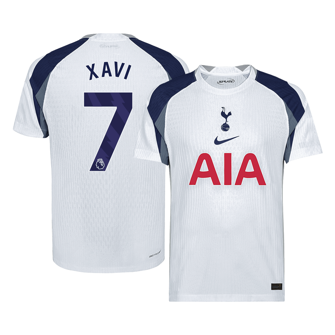 Tricouri Fotbal Tottenham Hotspur XAVI #7 Acasă 2025/26 Authentic