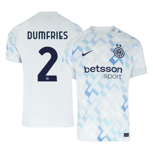Tricouri Fotbal Inter Milano DUMFRIES #2 Deplasare 2025/26