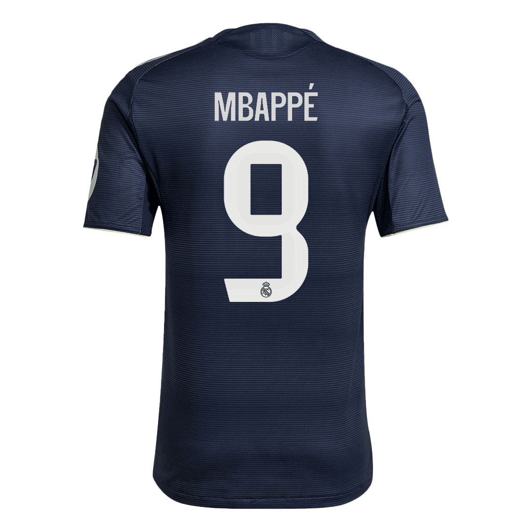 Tricouri Fotbal Real Madrid MBAPPÉ #9 Deplasare 2025/26 Authentic