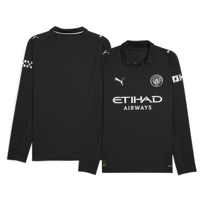 Tricouri Fotbal Manchester City Deplasare 2025/26 Mânecă Lungă