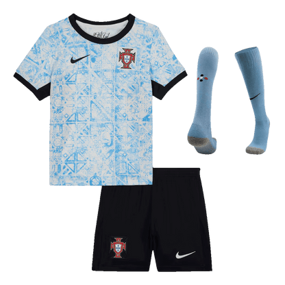 Set Tricouri Fotbal Portugalia Deplasare 2024 Pentru Copii