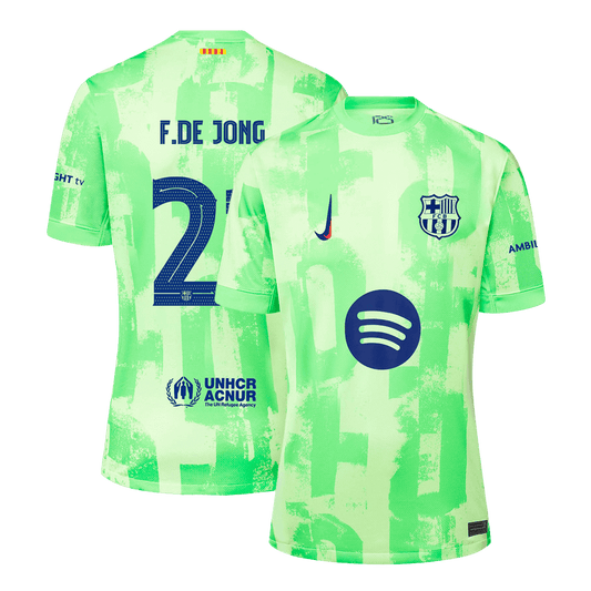 Tricouri Fotbal Barcelona F.DE JONG #21 Treilea 2024/25 - Super (mărime mare)