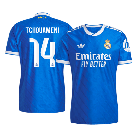 Tricouri Fotbal Real Madrid TCHOUAMENI #14 Treilea 2025/26 Authentic