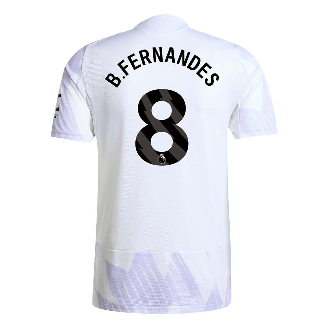 Tricouri Fotbal Manchester United B.FERNANDES #8 Deplasare 2025/26 Authentic