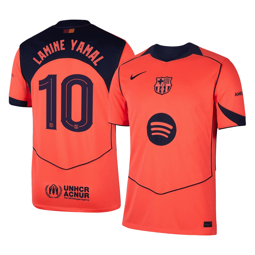 Tricouri Fotbal Barcelona LAMINE YAMAL #10 Treilea 2025/26 - UCL