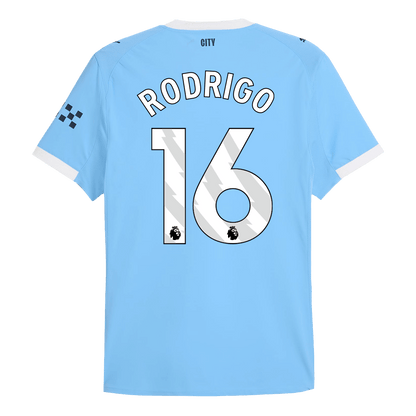 Tricouri Fotbal Manchester City RODRIGO #16 Acasă 2025/26 Authentic