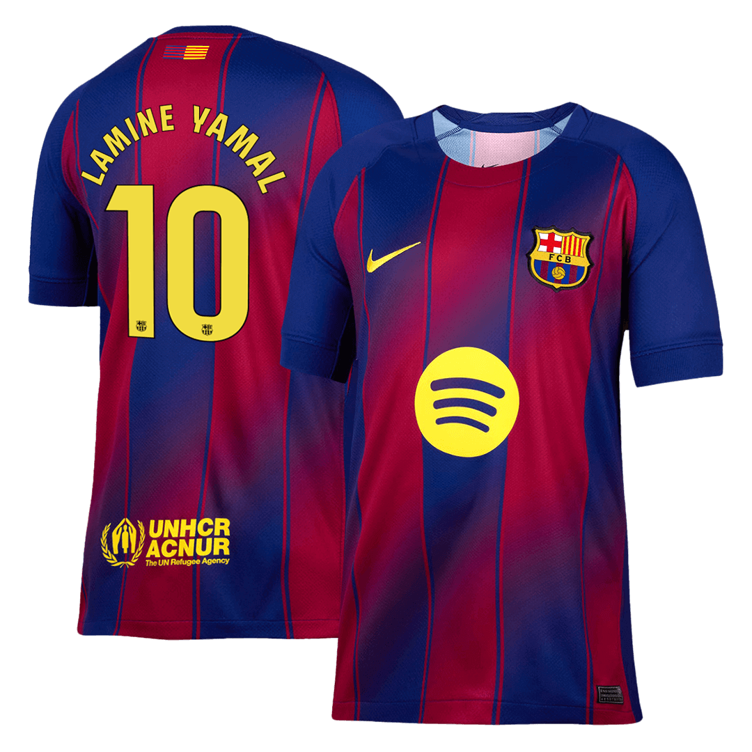 Tricouri Fotbal Barcelona LAMINE YAMAL #10 Acasă 2025/26