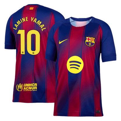 Tricouri Fotbal Barcelona LAMINE YAMAL #10 Acasă 2025/26