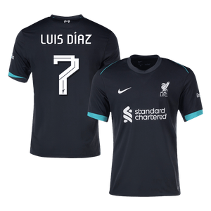 Tricouri Fotbal Liverpool LUIS DÍAZ #7 Deplasare UCL - Super