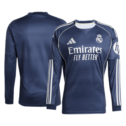 Tricouri Fotbal Real Madrid Deplasare 2025/26 Mânecă Lungă