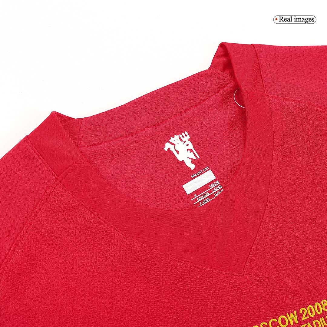 Tricouri Fotbal Vintage Manchester United Acasă 2007/08 Mânecă Lungă
