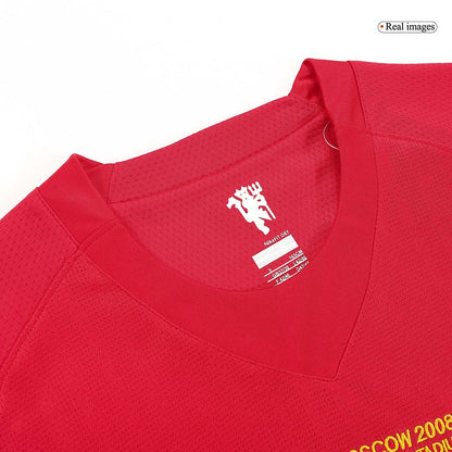 Tricouri Fotbal Vintage Manchester United Acasă 2007/08 Mânecă Lungă
