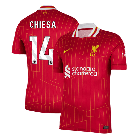 Tricouri Fotbal Liverpool CHIESA #14 Acasă 2024/25 - Super (mărime mare)