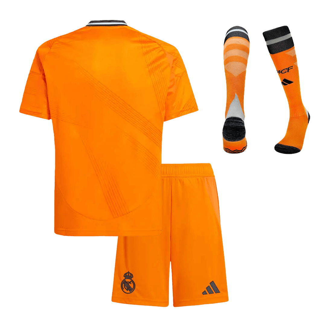 Set Tricouri Fotbal Real Madrid Deplasare 2024/25 Pentru Copii